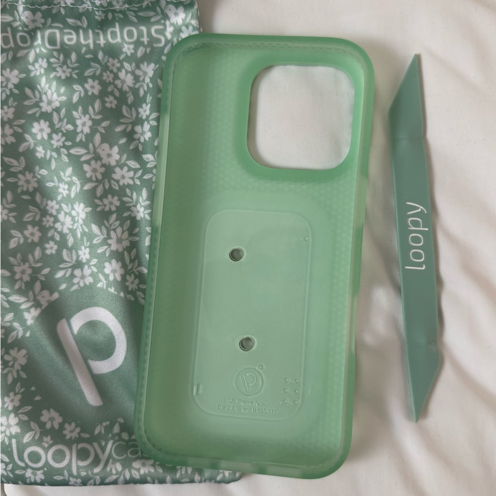 Loopy Case iPhone 16 Pro Sage Floral - Picture 2 of 8